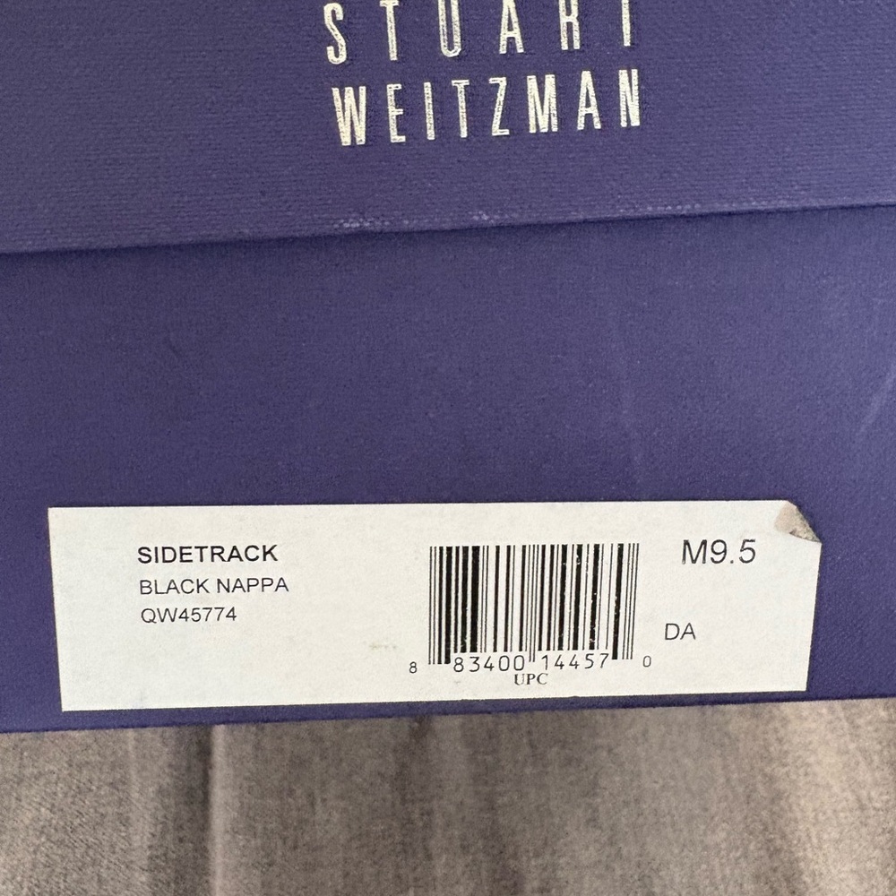 Stuart Weitzman Black Wedge Booties